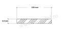 Platbanda zincata 150x5 mm 1